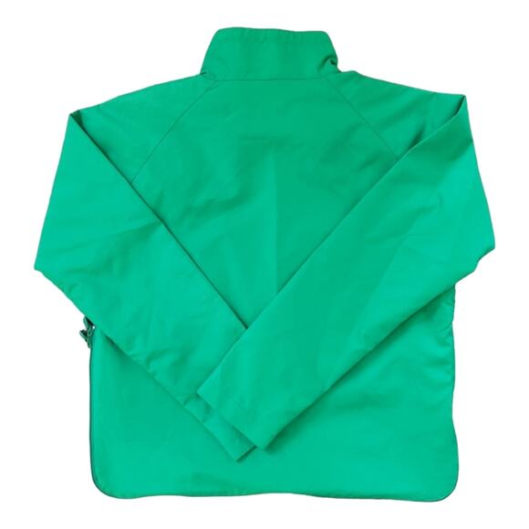 Y2K Calvin Klein Pouch Jacket Asymmetrical Zippers Size Medium Kelly Green - Picture 3 of 8